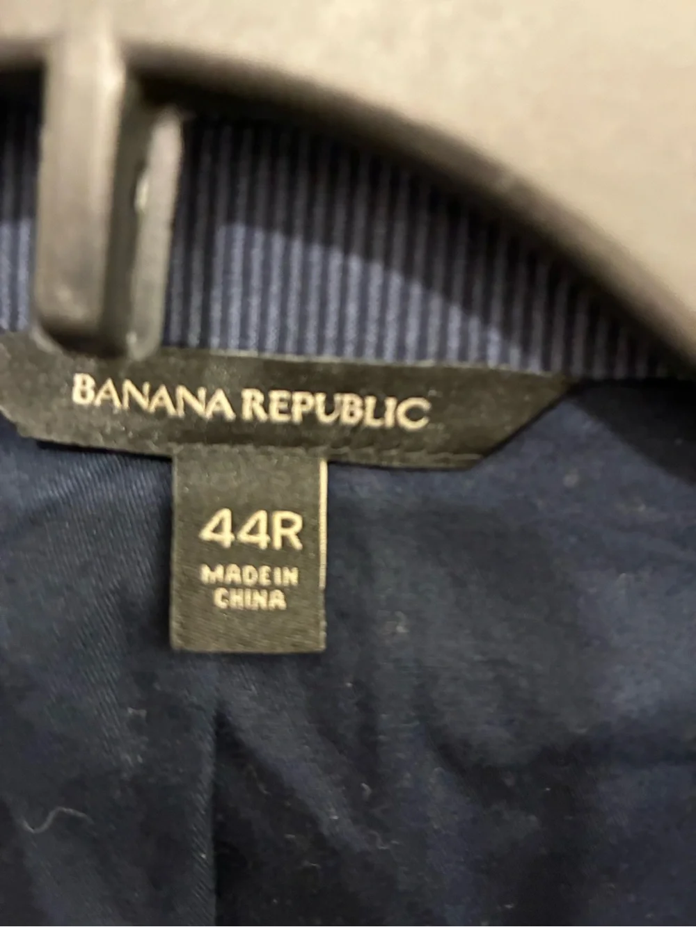 Banana Republic Blue Textured Notch-Lapel Sport Coat